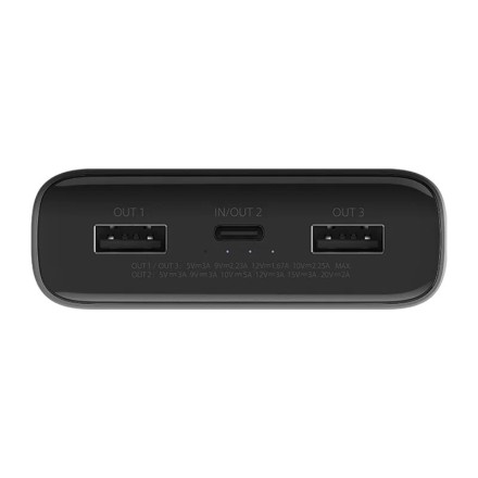  Powerbank Xiaomi 3 20000mAh 2USB/1C 50W VXN4289CN/PB200SZM черный