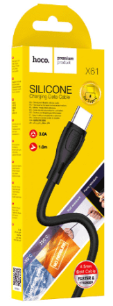  Usb Кабель-зарядка Type-C Hoco X61 Ultimate 1м черный