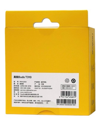  Беспроводные наушники TWS Realme Buds T310 EU фиолетовые