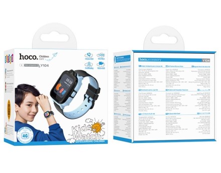  Смарт-часы детские Hoco Y104 Smart Watch синие