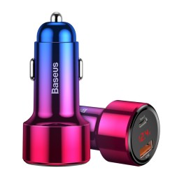 Автомобильное заряд. устр. Baseus 1USB/1C 45W CCMLC20C-09 перламутровое