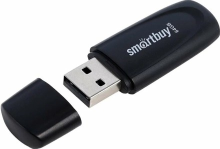  3.0/3.1 USB флеш накопитель Smartbuy 064GB Scout Black (SB064GB3SCK)