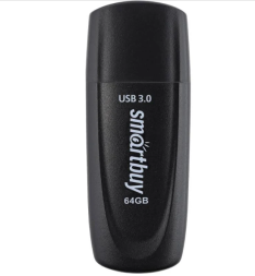 3.0/3.1 USB флеш накопитель Smartbuy 064GB Scout Black (SB064GB3SCK)