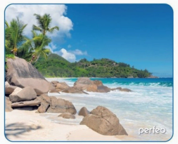 Perfeo Коврик для компьютерной мыши &quot;Пляж&quot;, Рис.2 (180*220*2 мм), ткань+резиновое основание