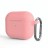  Силиконовый чехол для AirPods 3 c карабином розовый