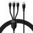  Usb-C Кабель-зарядка Micro+Lightning+Type-C Baseus Flash 100W 1.5м (CASS030201) черный