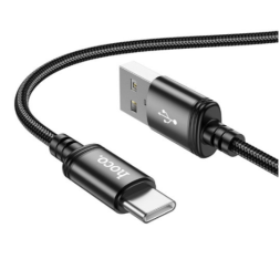 Usb Кабель-зарядка Type-C Hoco X89 1м 2.4A в тканевой оплетке черный
