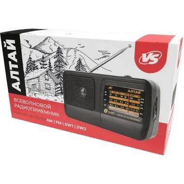  Портативный радиоприемник Perfeo VS АЛТАЙ (VS_D1026) черный