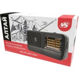 Портативный радиоприемник Perfeo VS АЛТАЙ (VS_D1026) черный