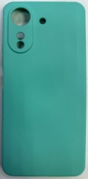 Накладка для Xiaomi Redmi 13C Silicone cover без логотипа бирюзовая