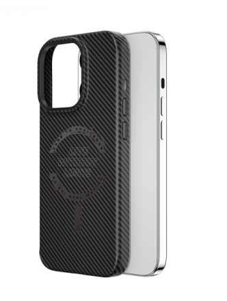  Накладка для i-Phone 15 Pro Wiwu Magsafe LCC-107 под карбон