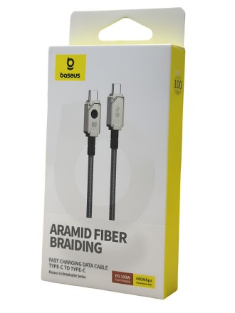  Кабель-зарядка Type-C на Type-C Baseus Unbreakable 1м (P10355800221-00) 100W белый