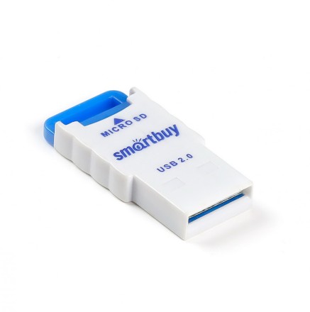  Картридер Smartbuy 707 USB - microSD (SBR-707-B) голубой