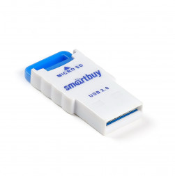 Картридер Smartbuy 707 USB - microSD голубой (SBR-707-B)