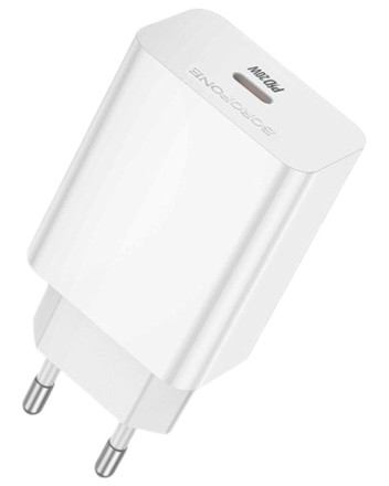  Сетевое зар. устр. Borofone BA21A Pro 1C 20W белое