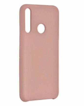  Накладка для Huawei P40 Lite E/Y7P/Play 3 Silicone cover пудро