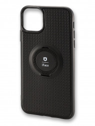 Чехол-накладка для i-Phone 11 Pro Max силикон i-face с держателем черный