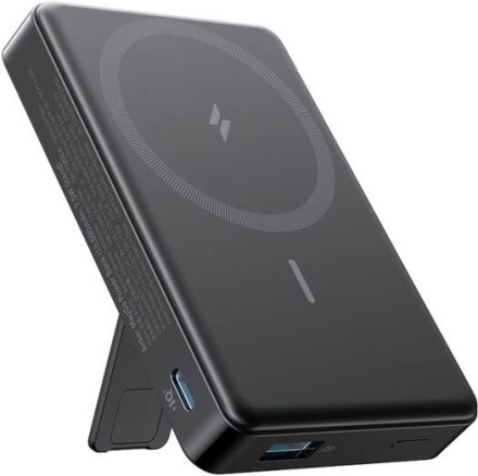  Powerbank с беспроводной зарядкой Anker MagGo 10000mAh 1USB/1C (A1652) черный