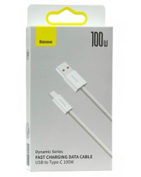 Usb Кабель-зарядка TYPE-C Baseus Dynamic Series 100W 1м (CALD000602) белый