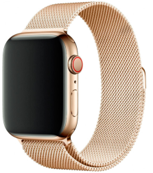 Сменный браслет металлический для Apple Watch 42-44mm Milano золотой