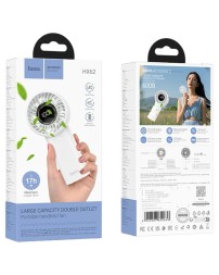 Портативный ручной мини-вентилятор Hoco HX62 белый