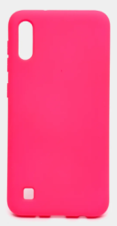 Накладка для Samsung Galaxy A10 Silicone cover малиновая