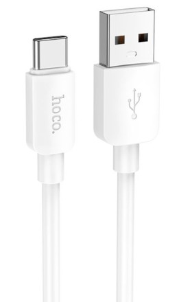  Usb Кабель-зарядка Type-C Hoco X96 27W 3A 1м силиконовый белый