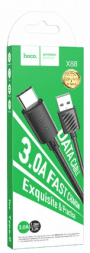 Usb Кабель-зарядка Type-C Hoco X88 3A 1м черный