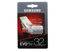 micro SDHC карта памяти Samsung Evo 32GB UHS-I U1 (R/W 95/20 MB/s) FHD с адаптером