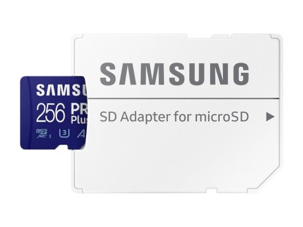  micro SDXC карта памяти Samsung 256GB PRO Plus Class10 UHS-I 180MB/s с адаптером