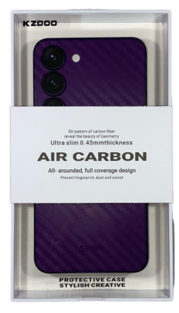  Накладка для Samsung Galaxy S23 K-Doo Air Carbon пластик фиолетовая