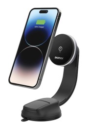 Держатель в автомобиль на торпеду c Magsafe Momax Q.Mag Mount 5 15W черный