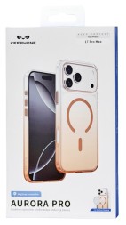 Накладка для i-Phone 17 Pro Max Keephone Aurora Pro MagSnap оранжевый
