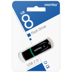 USB флеш накопитель Smartbuy 8GB Paean Black (SB8GBPN-K)