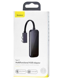 Переходник Baseus Multifunctional Hub 2xUSB-C USB3.0*2+SD+TF+HDMI*2+RJ45+Type-C (CAHUB-FZ0G)