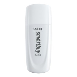 3.0/3.1 USB флеш накопитель Smartbuy 064GB Scout White (SB064GB3SCK)