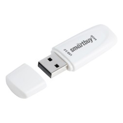 3.0/3.1 USB флеш накопитель Smartbuy 064GB Scout White (SB064GB3SCK)