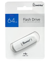 3.0/3.1 USB флеш накопитель Smartbuy 064GB Scout White (SB064GB3SCK)