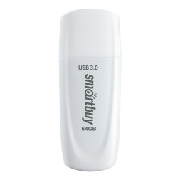 3.0/3.1 USB флеш накопитель Smartbuy 064GB Scout White (SB064GB3SCK)