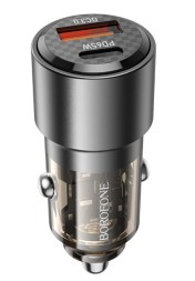 Автомобильное заряд. устр. Borofone BZ20A 1USB/1C 83W черное