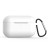  Силиконовый чехол для AirPods 3 c карабином белый