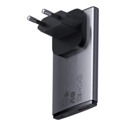 Сетевое зар. устр. Baseus GaN5 Pro Ultra-Slim 1USB/1C 65W CCGP150113 серое