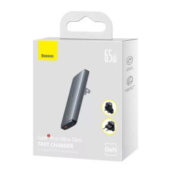 Сетевое зар. устр. Baseus GaN5 Pro Ultra-Slim 1USB/1C 65W CCGP150113 серое