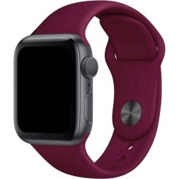 Сменный браслет силиконовая для Apple Watch 38mm малиновый