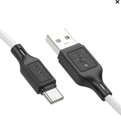 Usb Кабель-зарядка Type-C Hoco X90 3A 1м силиконовый белый