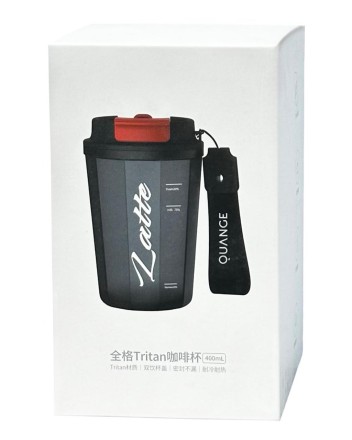  Стакан для воды Quange Tritan Bottle 400ml KF201 черная