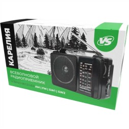 Портативный радиоприемник Perfeo VS КАРЕЛИЯ (VS_D1028) черный