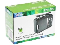 Портативный радиоприемник Ritmix RPR-190 черный