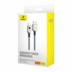 Usb Кабель-зарядка TYPE-C Baseus Unbreakable 1м (P10355801221-00) 100W белый