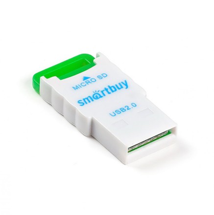  Картридер Smartbuy 707 USB - microSD зеленый (SBR-707-G)